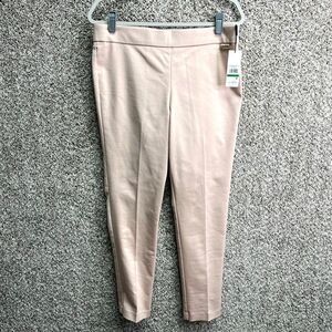 Calvin Klein Dress Pants Women’s L Light Blush Pink Pull-On Ankle Skinny NWT